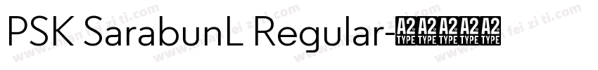 PSK SarabunL Regular字体转换
